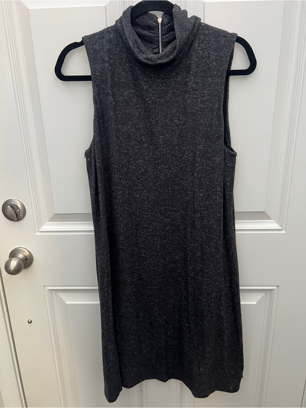 Philosophy Dresses Womens Grey‎ Sleeveless Mock Neck Knit Shift Dress Large